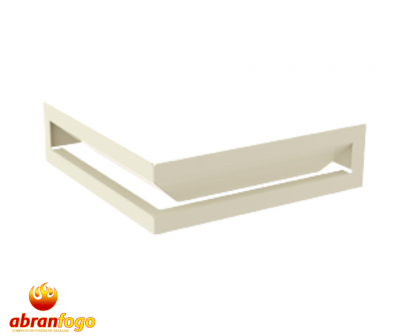 Porta-torradas metálico branco com logotipo Abranfogo