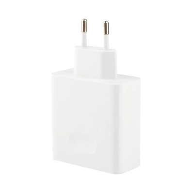 Carregador de parede branco com ficha europeia