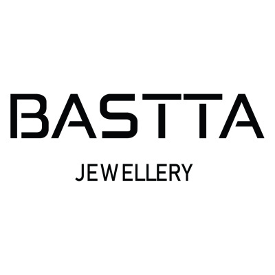 Logo da marca BASTTA JEWELLERY em texto preto sobre fundo branco