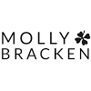 Logo MOLLY BRACKEN em preto com símbolo de três folhas