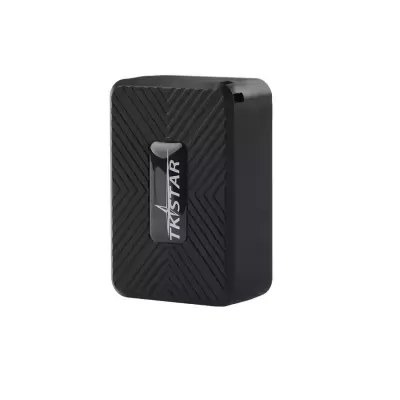 Localizador GPS TKSTAR preto com textura e logótipo