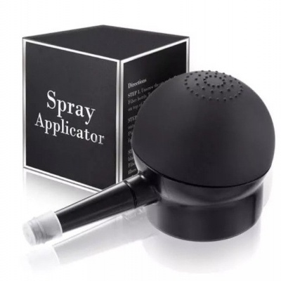 Aplicador de spray preto com caixa preta