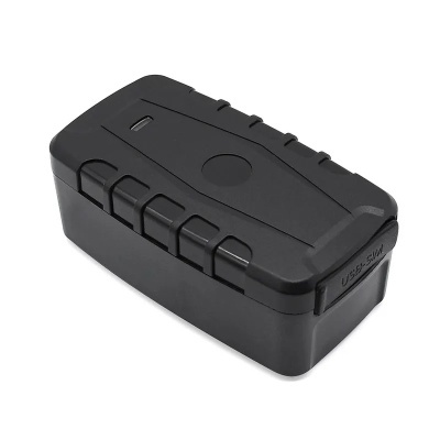 Dispositivo retangular preto com botão e texto USB-SIM