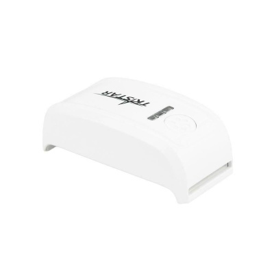 Aparelho branco para cura de verniz com palavra TRYSTAR