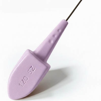 Espátula de cozinha lilás com cabo preto e gravação 1.7 OZ 5Z