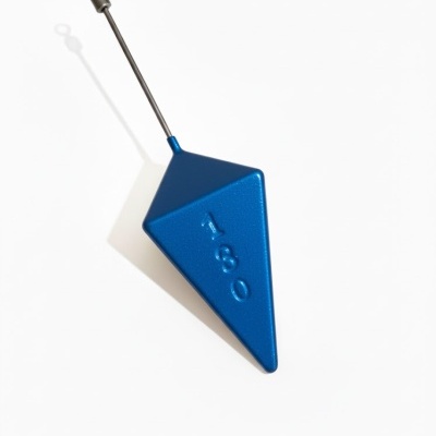 Peso de pesca azul metálico com número 130