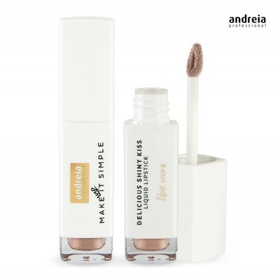 Andreia Makeup Batom Líquido - Gloss Nude - Delicious Shinny Kiss