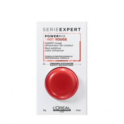 Embalagem branca de aditivo vermelho para cabelo L'Oréal Serie Expert POWERMIX SHOT ROUGE