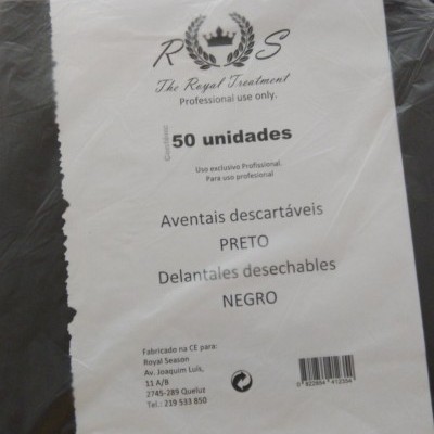 Aventais Descartáveis Royal Season Preto