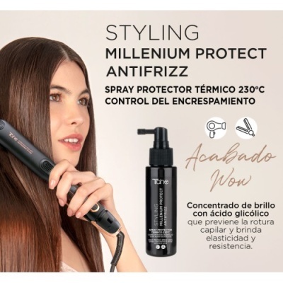 Tahe Spray protetor térmico 230º Millenium Protect Com ácido glicólico Tahe Spray protetor térmico 230º Millenium Protect Com ácido glicólico