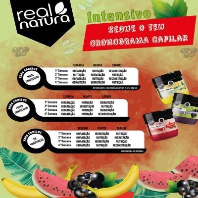 Real Natura Máscara Super hair Food Banana e Guaraná