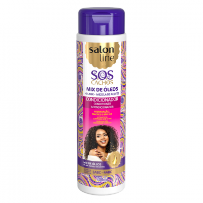 Salon Line  Nutritivo S.O.S Cachos Mix De Óleos Salon Line 300ml