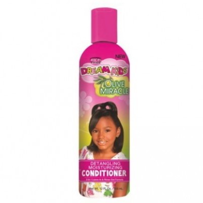 Condicionador Dreamkids Olive Miracle com rosto de menina na embalagem