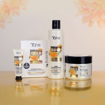 Tahe Linha de pordutos Anti-Frizz Miracle Gold