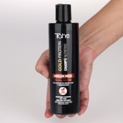 Tahe Shampoo nutritivo Gold Protein para cabelos secos