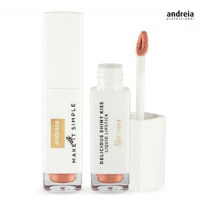 Andreia Makeup Batom Líquido - Gloss Nude - Delicious Shinny Kiss