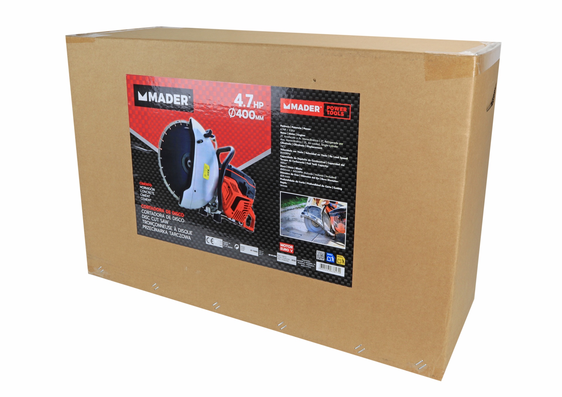 Caixa de cortadora de disco MADER 4.7 HP