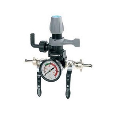 Regulador de pressão com manómetro e duas alavancas