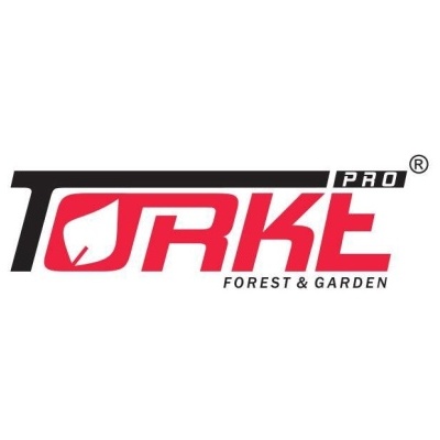 Logótipo TORKE PRO com folha e texto Forest & Garden