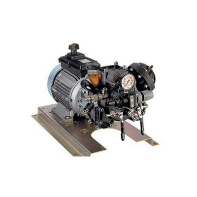 Bomba hidráulica industrial com motor elétrico e manómetro