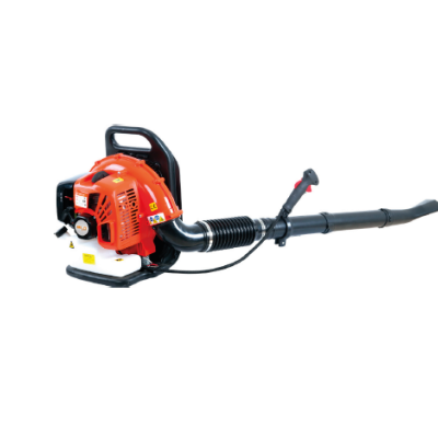 Soprador de folhas vermelho e preto com tubo longo