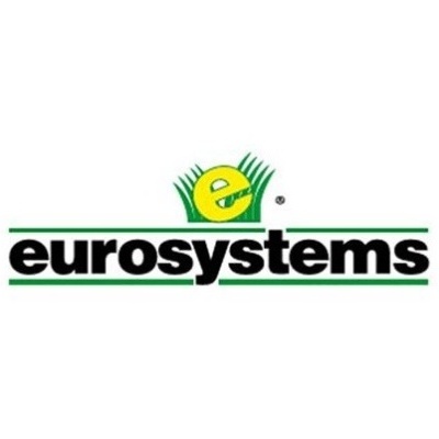 Logótipo da Eurosystems com letra 'e' amarela e texto 'eurosystems' preto