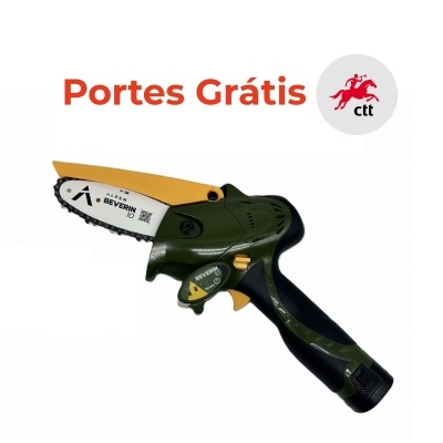 Aparelho cortador verde preto amarelo com texto ALPEN BEVERIN 10 e Portes Grátis CTT