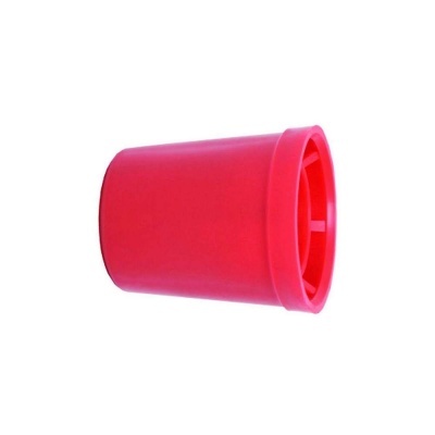 Vaso de plantas vermelho de plástico