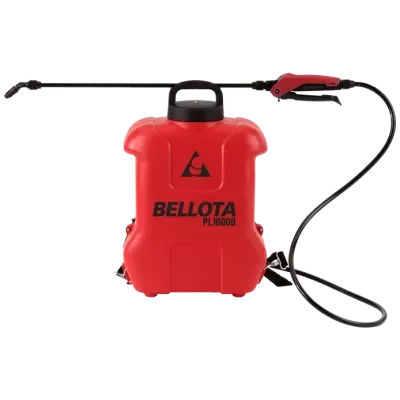 Pulverizador de mochila vermelho BELLOTA com tubo metálico e mangueira preta