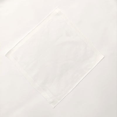 Pano de tecido branco quadrado