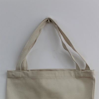 Saco tote de algodão cru com alças largas