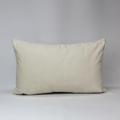 Almofada retangular bege claro