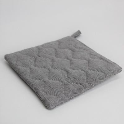 Pegador de cozinha cinzento acolchoado