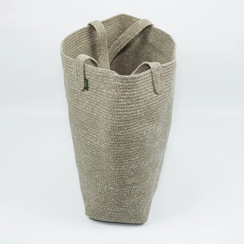 Bolsa CRISTINA - Camel HAIMS PORTO Saco de tecido cinzento claro com pegas