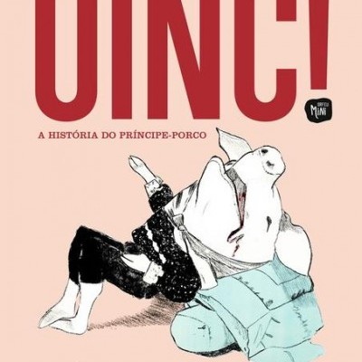 Capa de livro com porco desenhado e título OINC! A HISTÓRIA DO PRÍNCIPE-PORCO