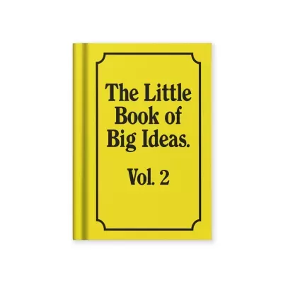 Livro capa dura amarela 'The Little Book of Big Ideas. Vol. 2'