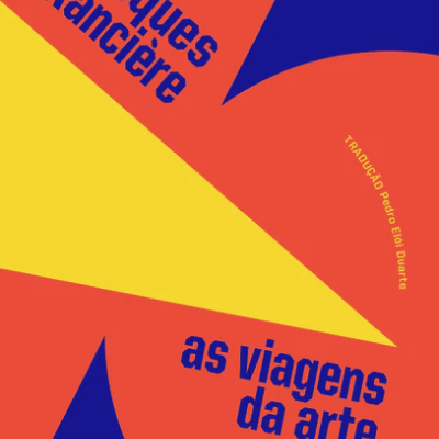 Capa de livro com triângulo amarelo e texto em azul e amarelo