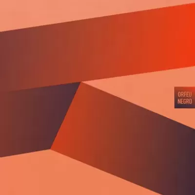 Cartaz abstrato com textos 'arte em fluxo', 'ORFEU NEGRO' e 'Boris Groys'