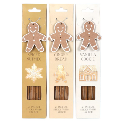 Caixas de incenso com tema de biscoitos de gengibre