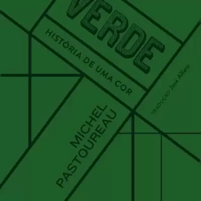 Capa de livro verde com texto preto e design geométrico