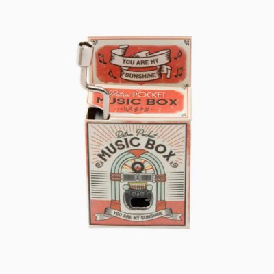 Caixa de música retro com texto e imagem de jukebox