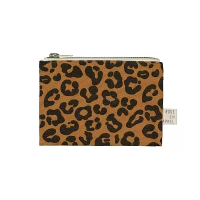 Bolsa pequena animal print com fecho