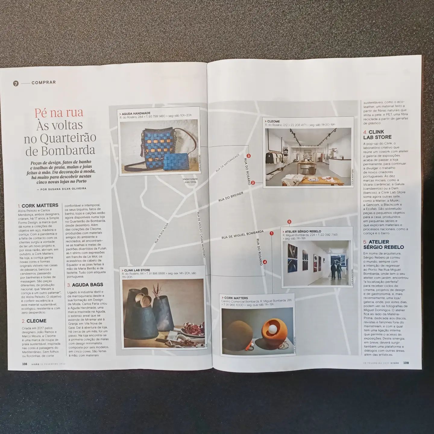 Reportagem revista Vis&atilde;o