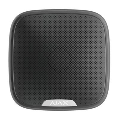 Coluna altifalante preta AJAX com superfície perfurada