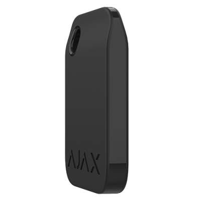 Capa preta para dispositivo eletrónico com texto AJAX em relevo