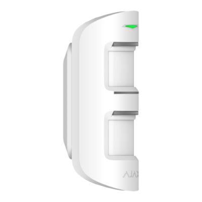 Sensor de movimento branco AJAX com luz verde