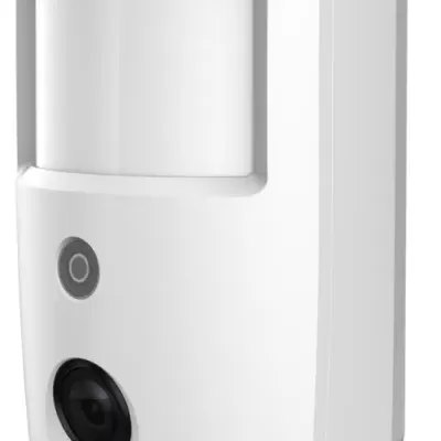 sensor de movimento e câmara de segurança branca Dahua