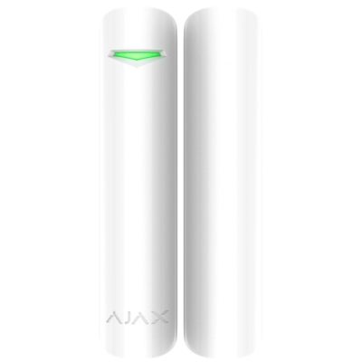 Sensores de segurança AJAX brancos com logótipo