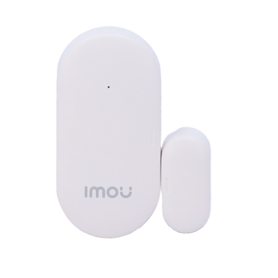 Sensor de segurança branco com texto IMOU