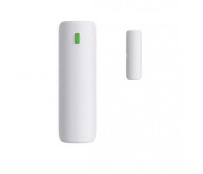 Dois dispositivos eletrónicos brancos sobre fundo branco